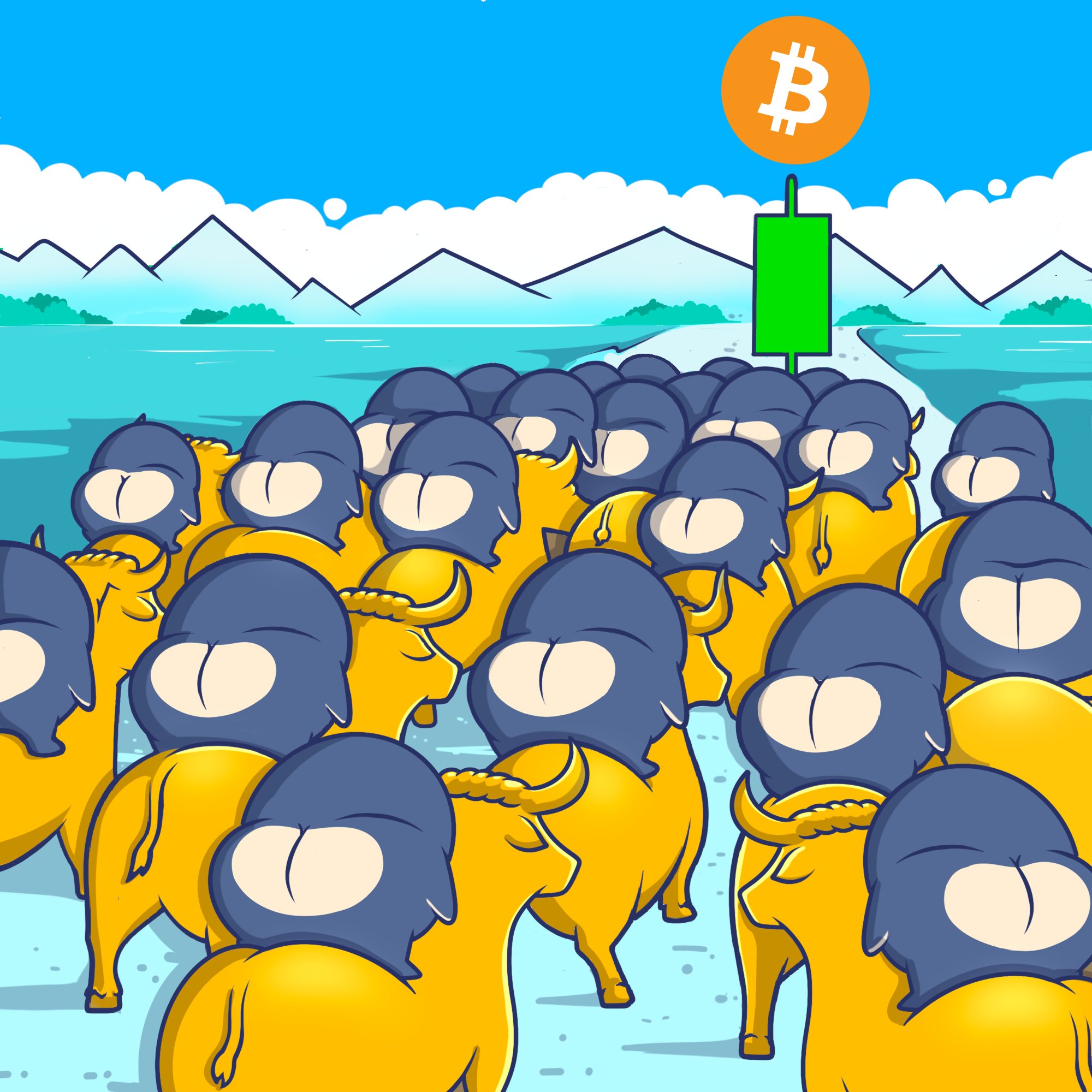 Background penguin